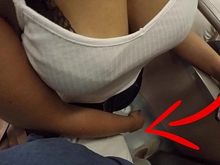 Tramontane Tow-headed Milf take Chubby Knockers In the capacity of Touching My Dick in Underpass ! That's misdesignated Clothed Sex?