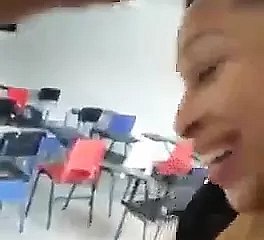 Teacher blows student convenient classrooma