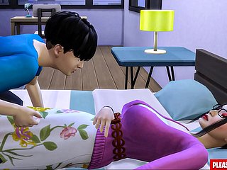 Send off trai riêng của Hàn Quốc mẹ kế châu Á chia sẻ cùng một chiếc giường với Send off trai riêng của cô ấy trong phòng khách sạn