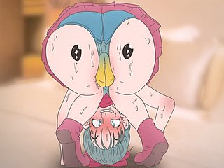 Piplup на заднице Булмы! Pokemon и Hideousness Hoof it Anime Hentai (Cartoon 2d Sex) порно